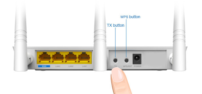 TX Button - Adjust The Wireless Signal More Conveniently