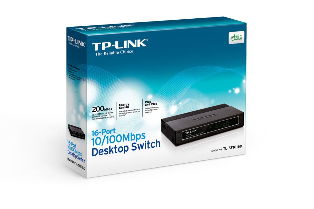 TL-SF1016D 16-Port 100Mbps Desktop Switch - Lisconet