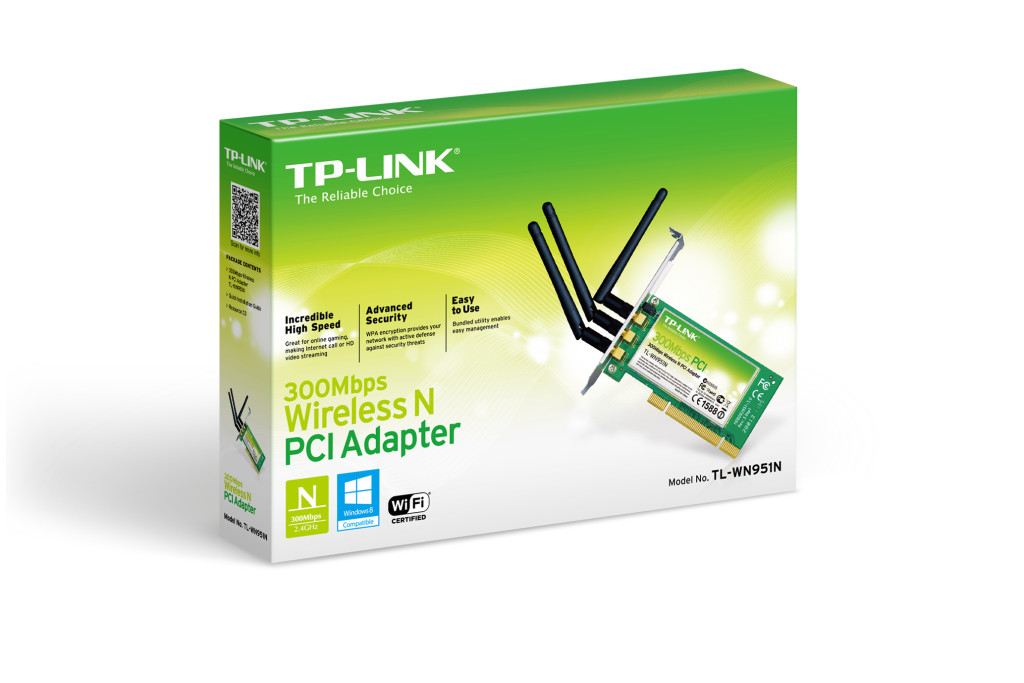 TP-Link TL-WN951N 300 Mbps, 20 dBm, 2,4 GHz -Lisconet