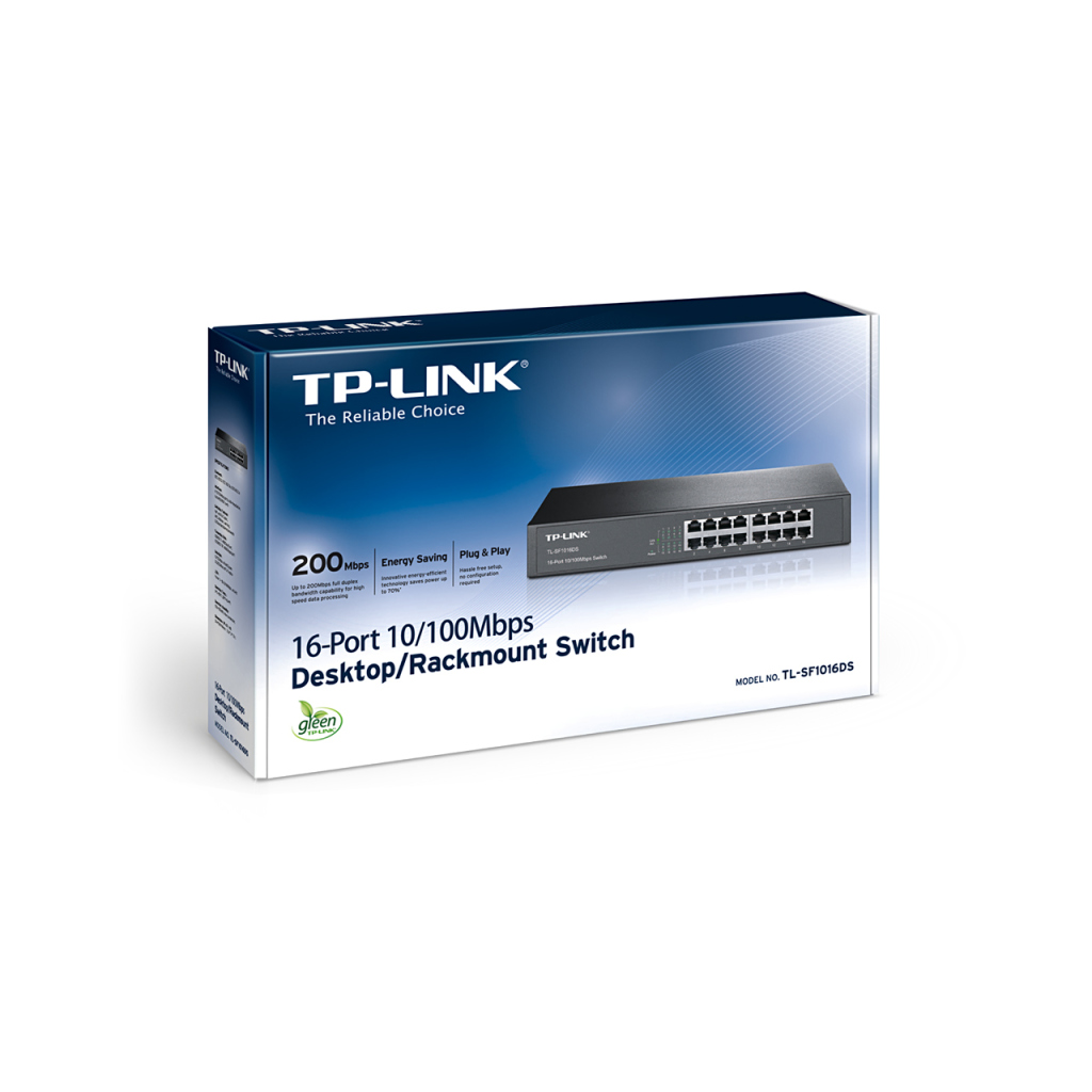 TP-Link TL-SF1016DS 16-Port 100Mbps Switch - lisconet