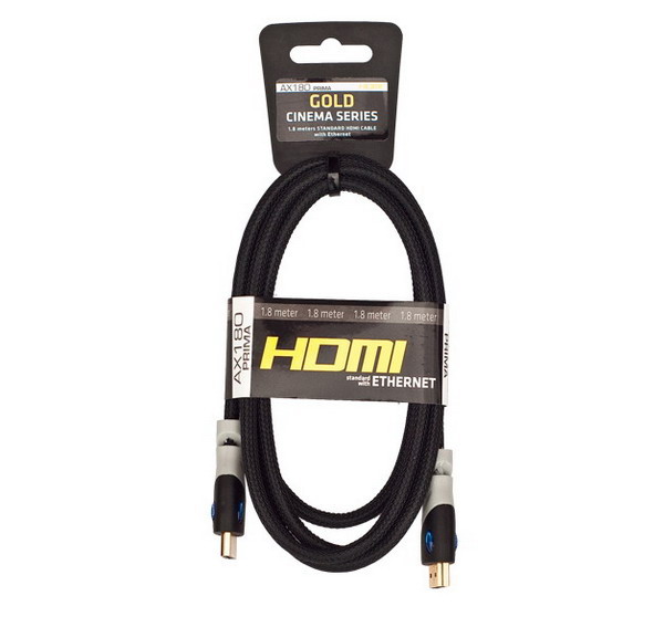 1.8m HDMI Kabel 1.4 a Echt 3D - Highend with Ethernet-Lisconet