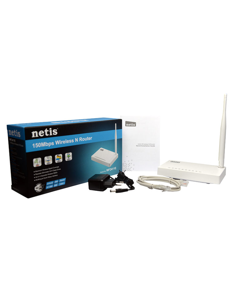 Netis WF2411E wireless 150mbit N router 4xLAN fast ethernet network switch - lisconet.com